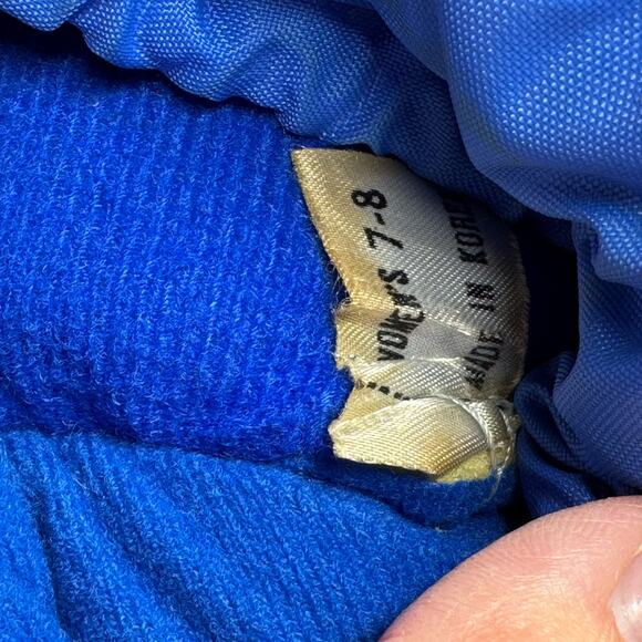 VINTAGE 80s Moon Boots Size W7/M9 Retro Rainbow Snow Winter Insulated Korea - Picture 9 of 13